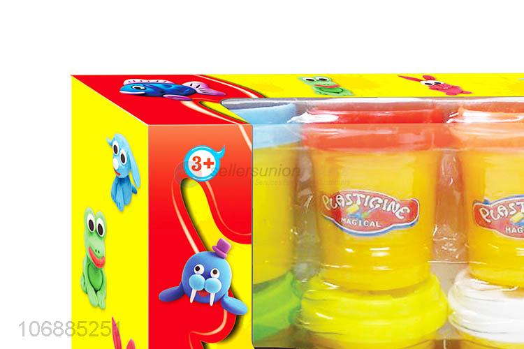 Promotional items children educational creative color clay toys with plastic molds