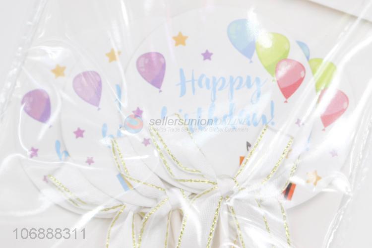 Low price happy birthday printed paper cake toppers cake decoration