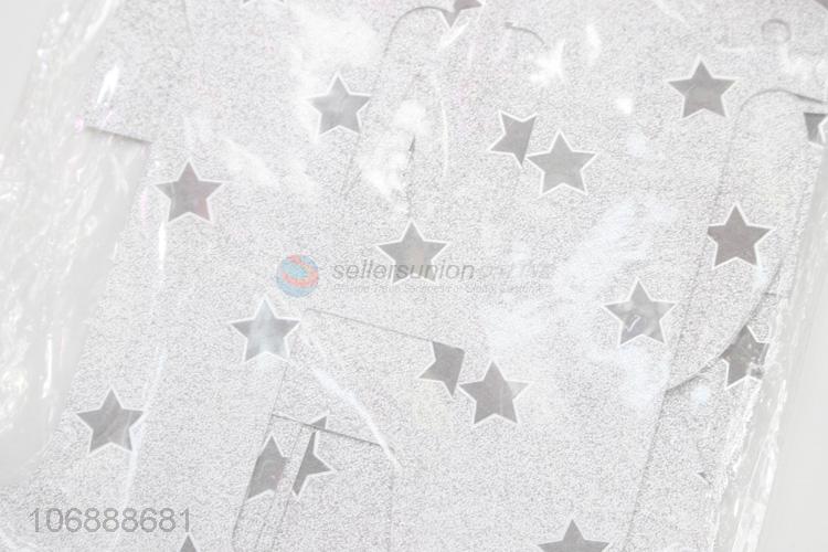 Good sale happy birthday paper banner flags silver glitter letter banners