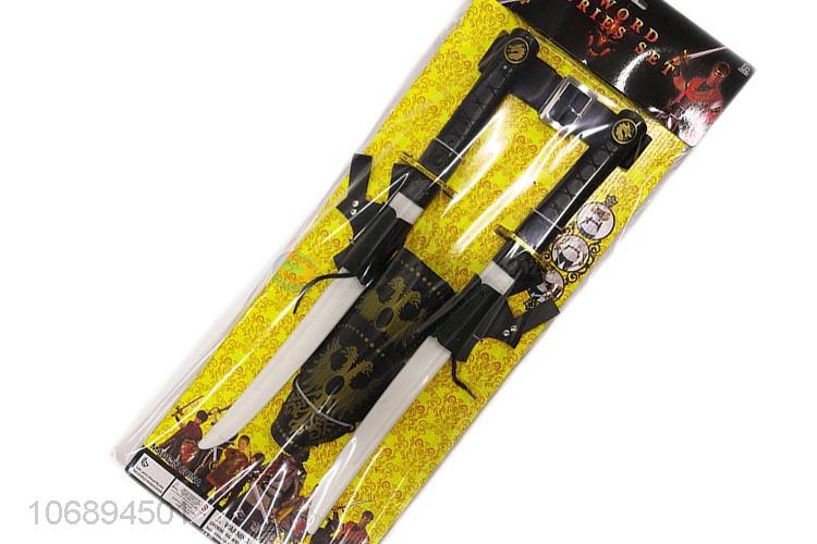 Good Price Plastic Double Ninja Sword Role-Playing Set