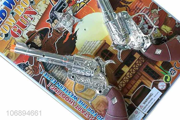 Wholesale Two Plating Cowboy Gun Set For Kids