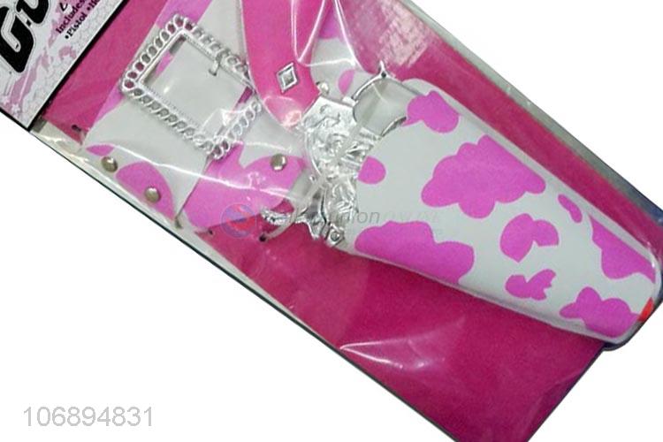 Good Sale Plating Pink Cowboy Gun With Gun Case Set