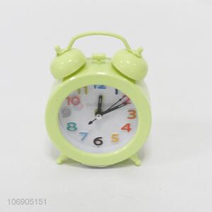 New design candy-colored pp material double bell alarm clock