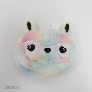 Promotional lovely colorful plush sheep bag plush clutch bag