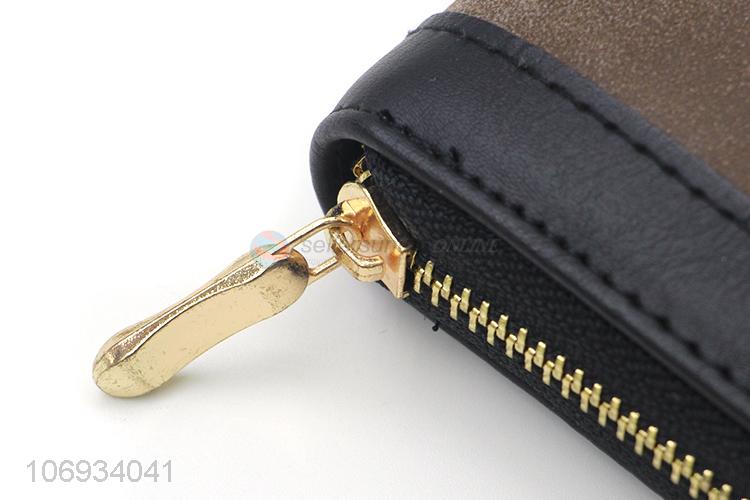 Good Factory Price Leather Card Holder Women Zipper Wallet