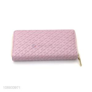 New Design Zip Around Long Wallet Women Pvc Wallet