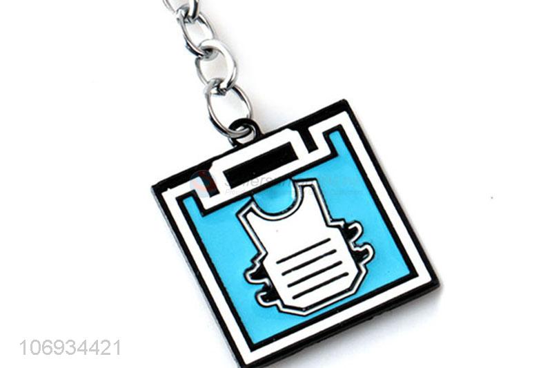 New Selling Promotion Sublimation Square Metal Keychain For Gift