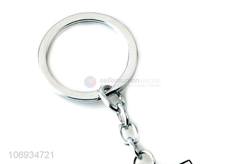 Hot Selling Personalized Square Shaped Fashion Metal Keychains