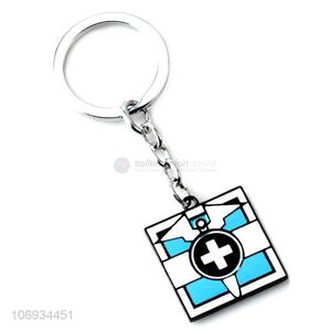 Wholesale Cheap Custom Square Shaped Fashion Metal Keychain