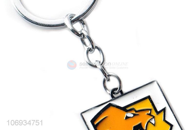 Best Price Custom Fashion Metal Keychain Square Cartoon Key Chain