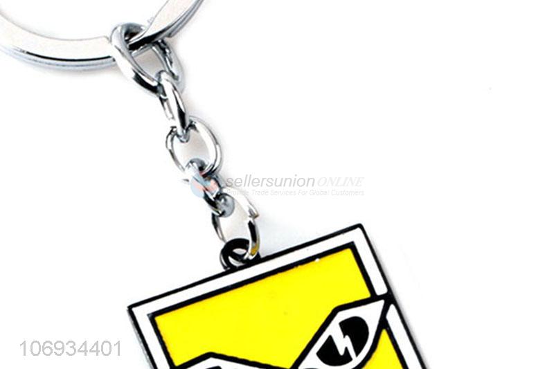 Cheap Wholesale Metal Square Shaped Fashion Keychain