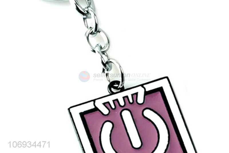 Good Factory Price Personalized Square Metal Keychains