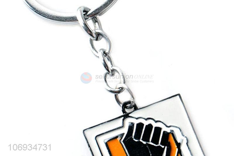 Bottom Price Promotional Square Shape Fashion Metal Keychain