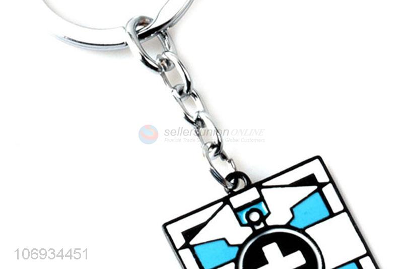 Wholesale Cheap Custom Square Shaped Fashion Metal Keychain