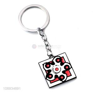 New Selling Promotion Square Shaped Metal Fashion Keychain