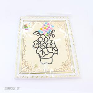 Factory Wholesale Cute Photos Diy Diamond Mosaic Painting Kit With Frame And Clay