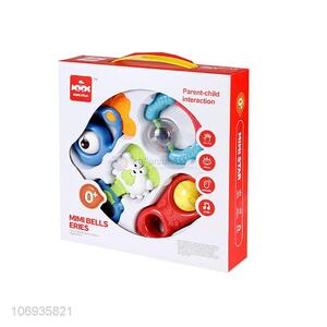 Top Selling Early Educational Plastic Baby Rattle Set Bell Toys