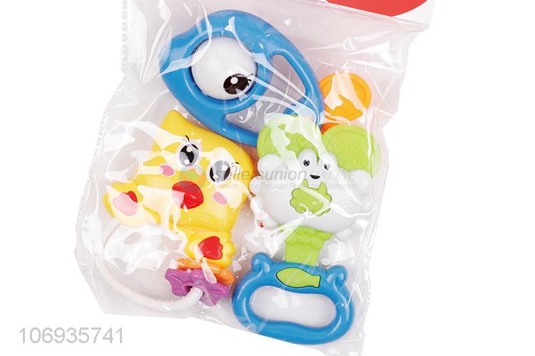 Suitable Price Cartoon Plastic Hand Bell Baby Rattle Toy Educational Toys Set