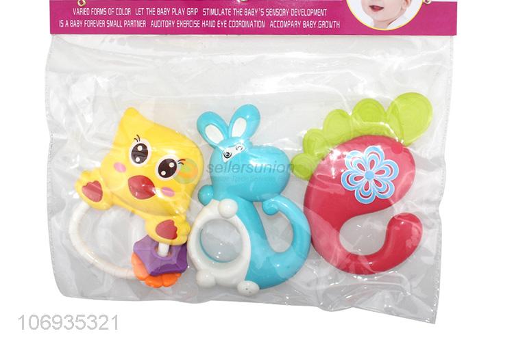 High Sales Early Educational Plastic Baby Rattle Set Bell Teether Toys