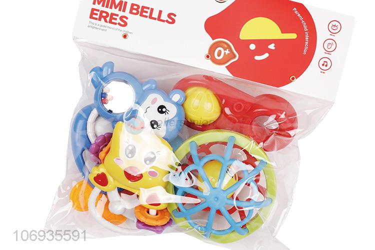 Good Factory Price Colorful Plastic Baby Rattle Bell Baby Toy Set