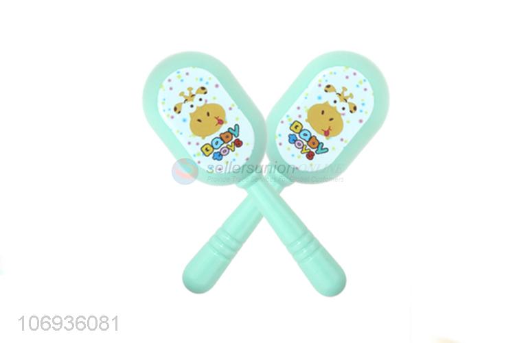 New Lovely Baby Educational Toys Plastic Trumpet Hand Drum Rattle Toy