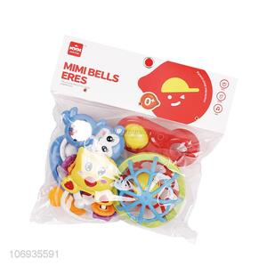 Good Factory Price Colorful Plastic Baby Rattle Bell Baby Toy Set