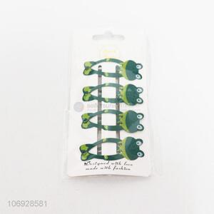 Premium quality new children headwear frog hairpins