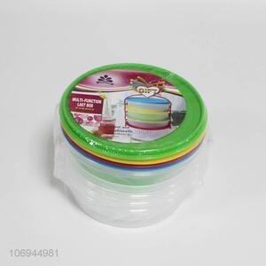 Wholesale food grade round plastic preservation box set