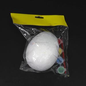 Factory direct sale white blank foam Easter egg set for diy craft