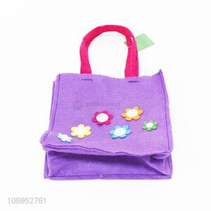 New products flower felt cloth basket Christmas gifts tote bag