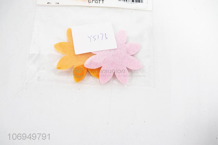 New product cute flowers shaped clothing decoration diy felt cloth patch