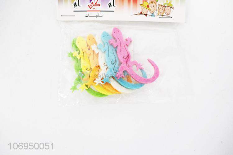 Wholesale Price Cute Cartoon Lizard Shaped DIY Felt Cloth Patch