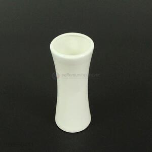 Unique design restaurant decoration dumbbell shape ceramic flower vase