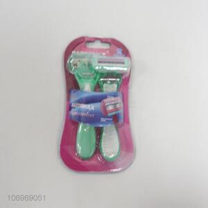 Contracted Design 2PC Lady 3 Blade Disposable sShaving Razor