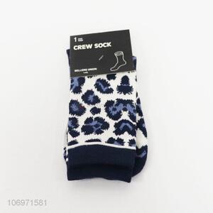 Factory direct sale trendy jacquard ladies winter socks