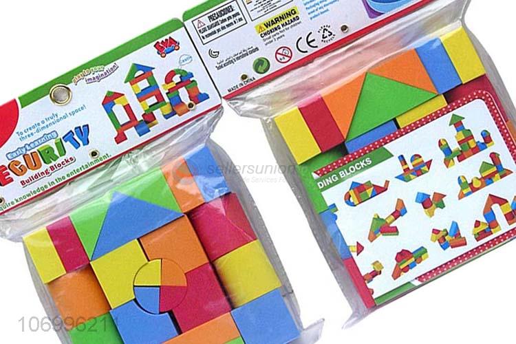 Best quality 25pcs colorful EVA building blocks kids intelligence toys