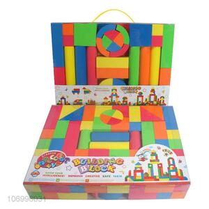 China maker 90pcs colorful wooden building blocks kids intelligence toys