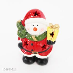 Wholesale Christmas decorations ceramic snowman handmade craft