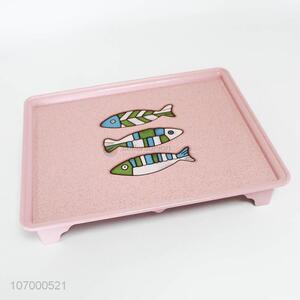 Wholesale price food <em>salver</em> plastic eco-friendly serving tray