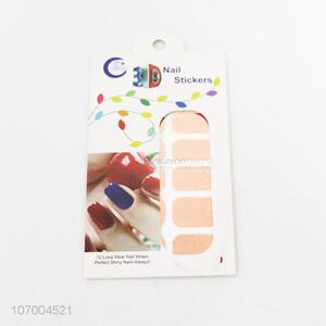 Suitable price long wear nail wraps nail stickers