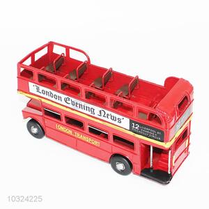 Creative design metal iron retro tour car model home decoration