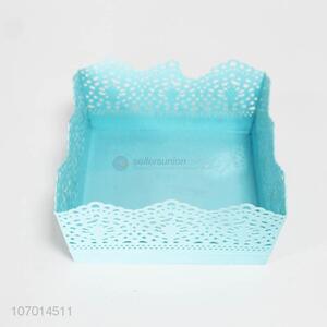 Top selling fancy design square plastic storage basket fruit basket