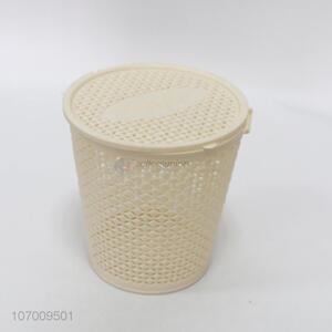 Wholesale Unique Design Hollow Plastic Storage Basket with Lid