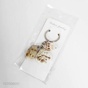 Hot selling natural sea conch key chain marine souvenir