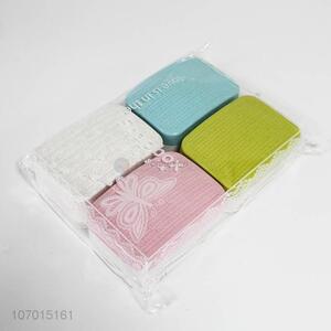 High quality 4pcs colorful drain soap box soap dish