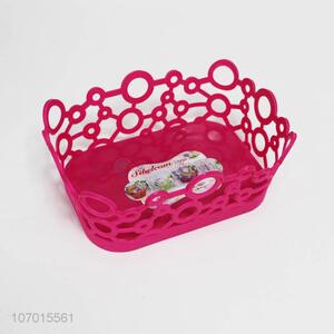 Competitive price creative fashion plastic storage basket fruit basket