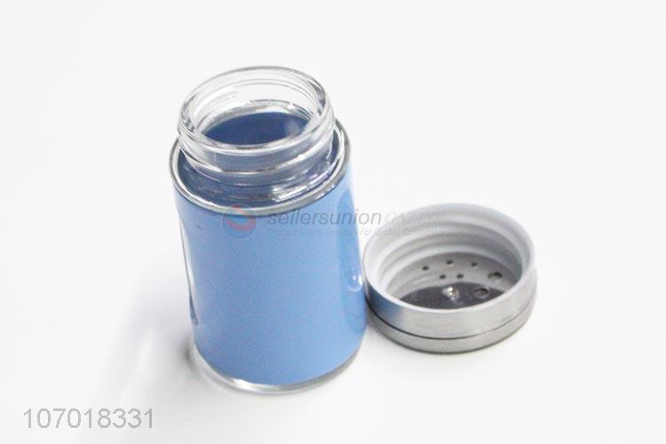 Creative Design Kitchen Glass Condiment Bottle With Iron Lid