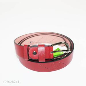 Low price fashionable women pu leather belt