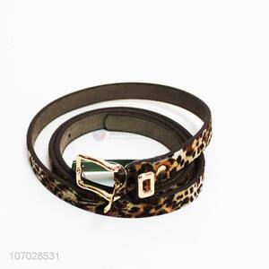 Best sale trendy leopard printed ladies pu leather belt