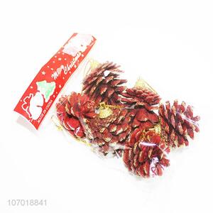 New product natural primary colored pine cones Christmas supplies